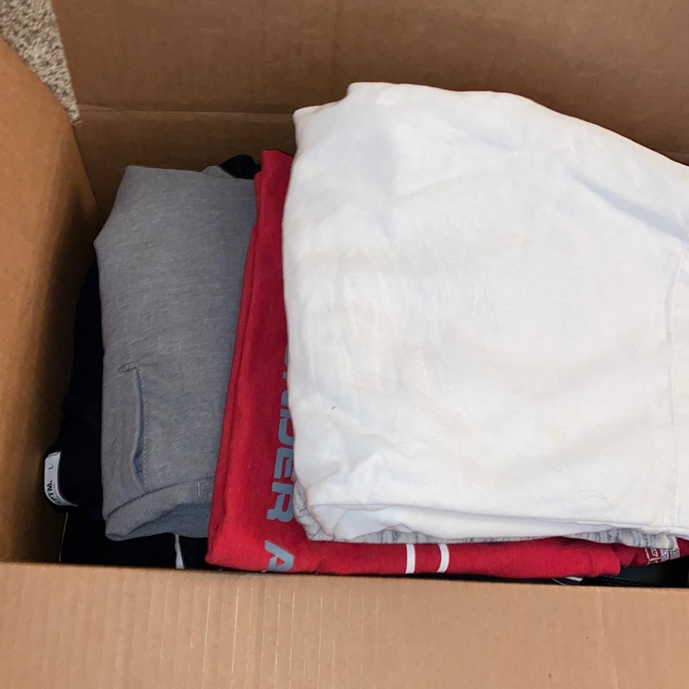 Box of men clothes.